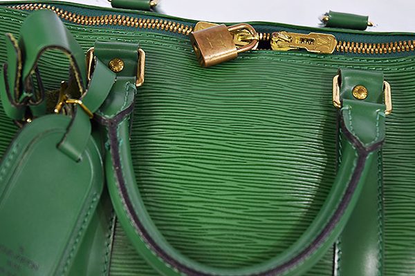 売切】ルイヴィトンの美しい緑色のボストンバッグ！ | エルメス買取