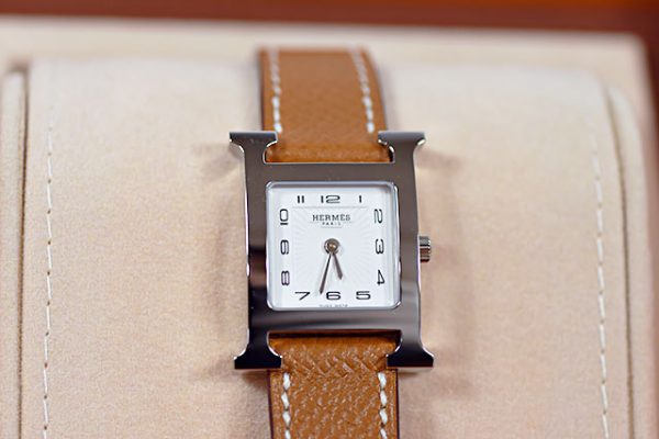 エルメス HERMES H Watch Hウォッチ HH1.210 腕時計 本物